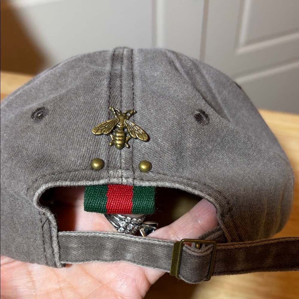 Upcycled Hat With Authentic Gucci Patch - image 2